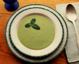 Fresh pea soup has a delicate lightness its dried pea cousin can never hope to duplicate.